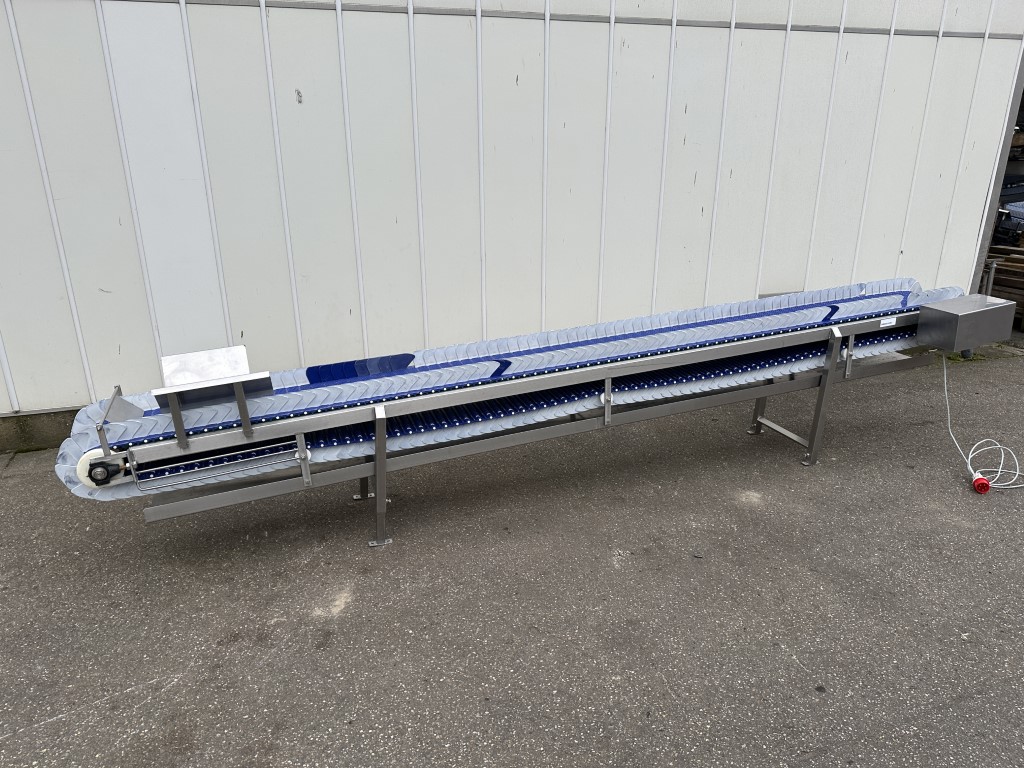 Franz Nahrungsmittelmaschinen vlakke transportband 340 x 29 cm